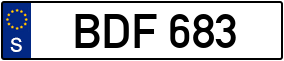 Trailer License Plate